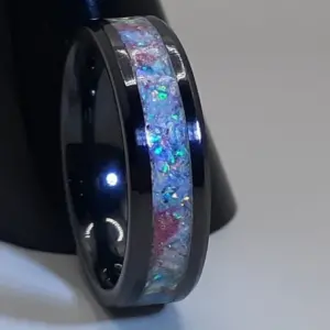 Cotton candy opal on ceramic
