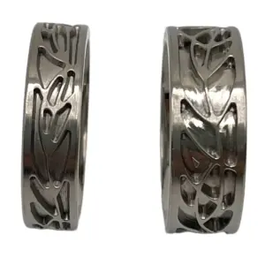 Titanium Leaf Ring